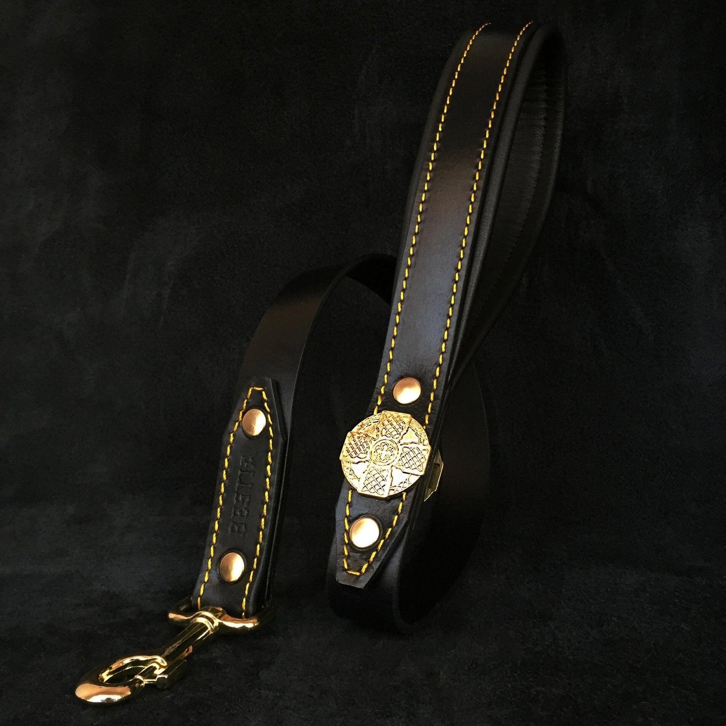 The ''Maximus'' harness Black & Gold  Small to Medium Size
